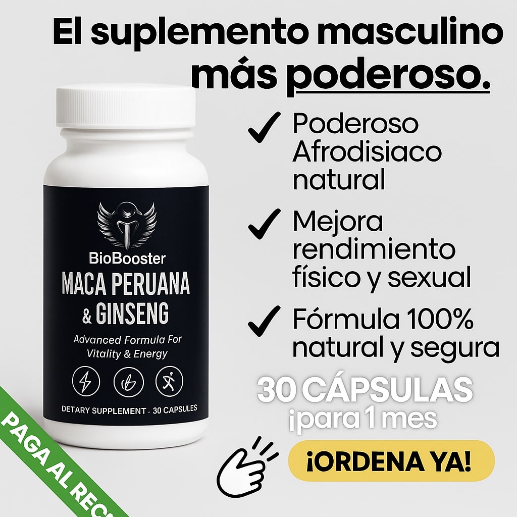 Maca Negra + Ginseng Premium (Promocion Black Week)