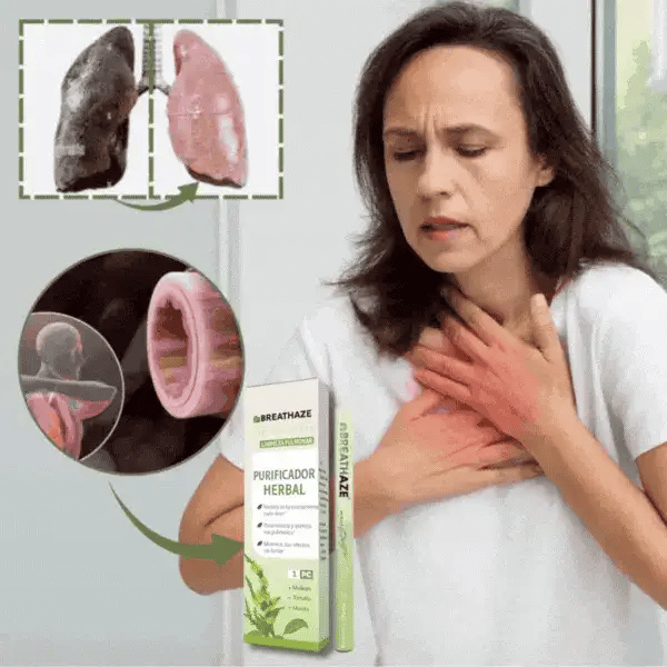 Inhalador Saludable para Pulmones BreathAze™ | ¡Respira libremente otra vez, sin medicamentos ni médicos!