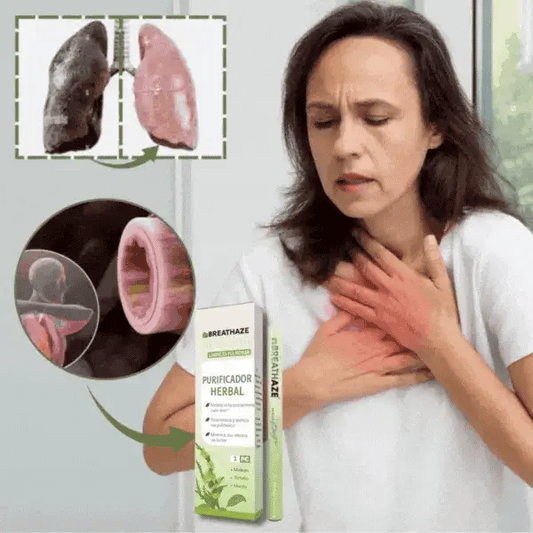 Inhalador Saludable para Pulmones BreathAze™ | ¡Respira libremente otra vez, sin medicamentos ni médicos!