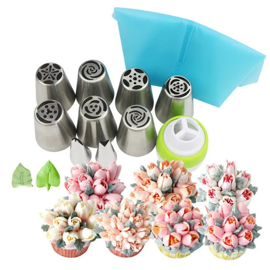 Kit Boquillas de Repostería Ruso Floral™ (50% de Descuento + Libro de Recetas Gratis)
