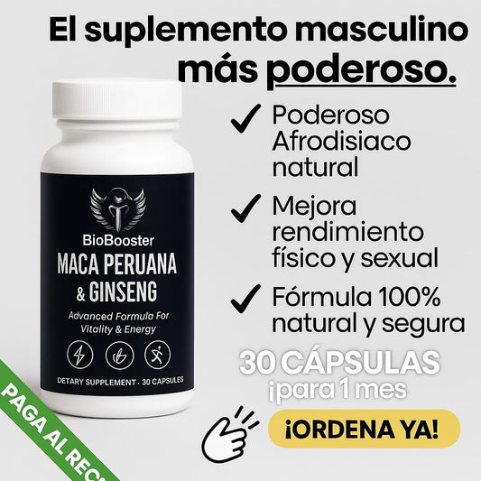 Maca Negra + Ginseng Premium (Promocion Black Week)